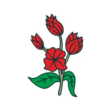 Flower Leaf Illustration Design Template Vector Illustration