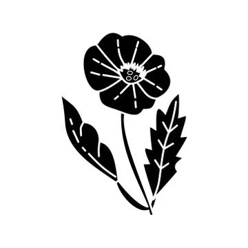 Flower Leaf Illustration Design Template Vector Illustrazione stock