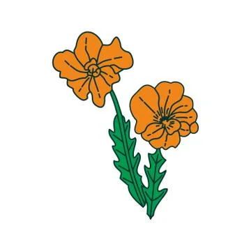 Flower Leaf Illustration Design Template Vector Illustration