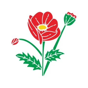 Flower Leaf Illustration Design Template Vector イラスト素材