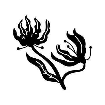Flower Leaf Illustration Design Template Vector Illustration