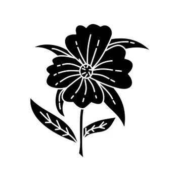 Flower Leaf Illustration Design Template Vector Stock Illustration