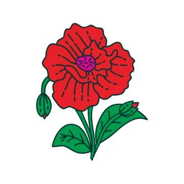 Flower Leaf Illustration Design Template Vector Illustration