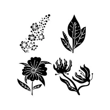 Flower Leaf Illustration Design Template Vector Illustration