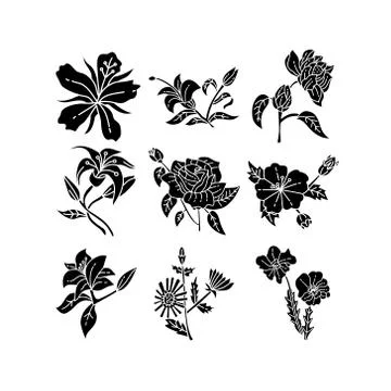 Flower Leaf Illustration Design Template Vector Illustration