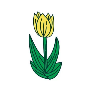 Flower Leaf Illustration Design Template Vector Illustration