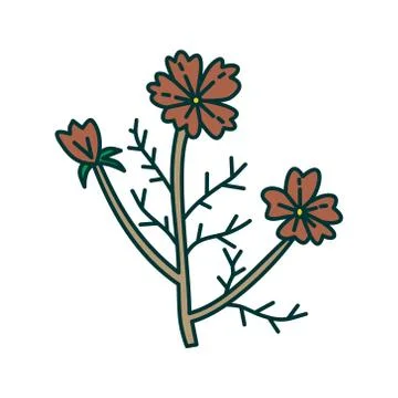 Flower Leaf Illustration Design Template Vector Illustration