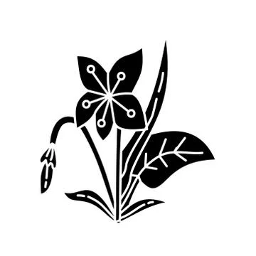 Flower Leaf Illustration Design Template Vector 库存插图