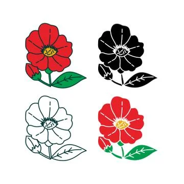 Flower Leaf Illustration Design Template Vector Illustration