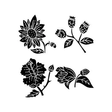 Flower Leaf Illustration Design Template Vector Illustration