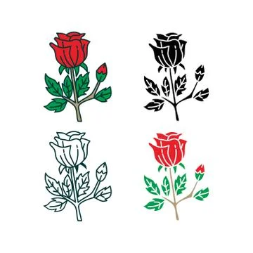 Flower Leaf Illustration Design Template Vector Illustration