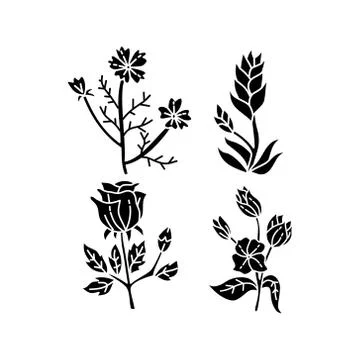 Flower Leaf Illustration Design Template Vector Illustration