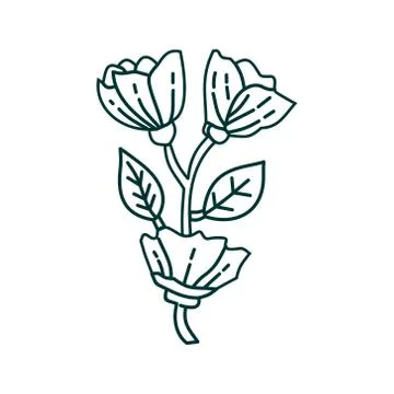Flower Leaf Illustration Design Template Vector Illustration
