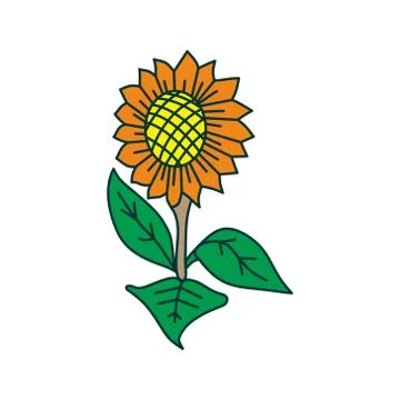 Flower Leaf Illustration Design Template Vector Stock-Illustration