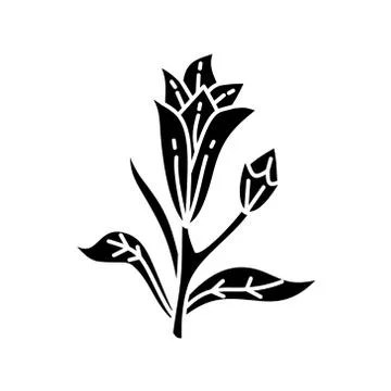 Flower Leaf Illustration Design Template Vector Stock Illustration