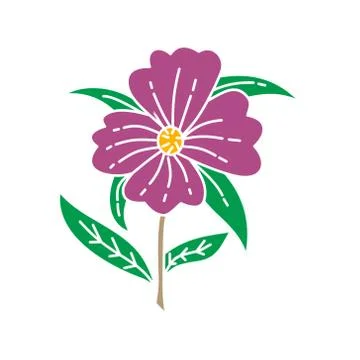 Flower Leaf Illustration Design Template Vector Illustration