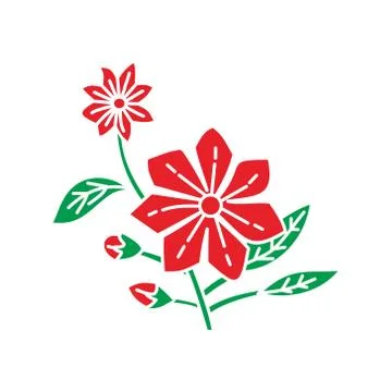 Flower Leaf Illustration Design Template Vector Illustration
