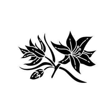 Flower Leaf Illustration Design Template Vector Stock Illustration