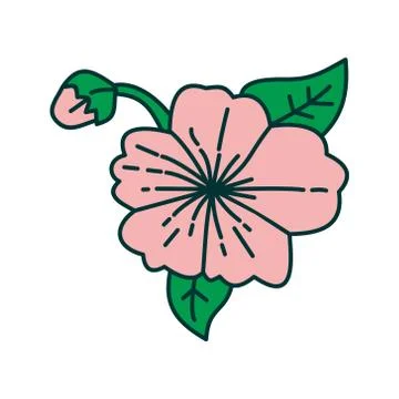Flower Leaf Illustration Design Template Vector Illustration