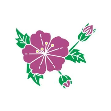Flower Leaf Illustration Design Template Vector Illustration