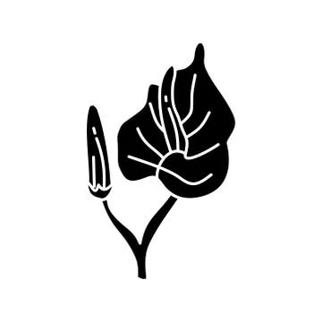 Flower Leaf Illustration Design Template Vector Stock Illustration
