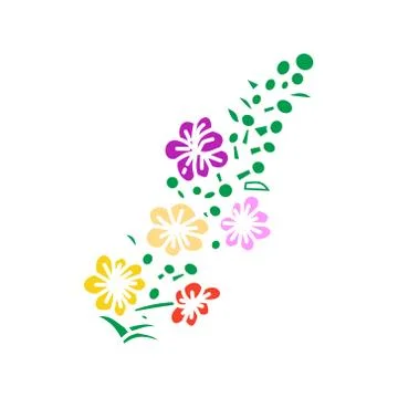 Flower Leaf Illustration Design Template Vector Illustration