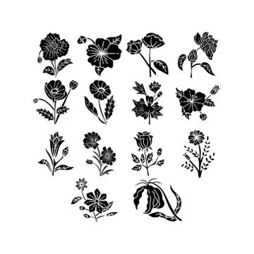 Flower Leaf Illustration Design Template Vector Illustration