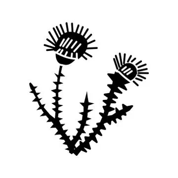 Flower Leaf Illustration Design Template Vector Ilustração Stock