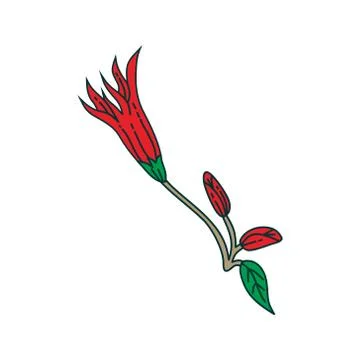 Flower Leaf Illustration Design Template Vector Illustration