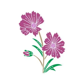 Flower Leaf Illustration Design Template Vector Illustration