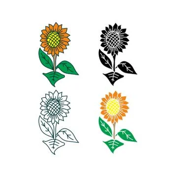 Flower Leaf Illustration Design Template Vector Illustration