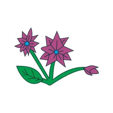 Flower Leaf Illustration Design Template Vector Illustration