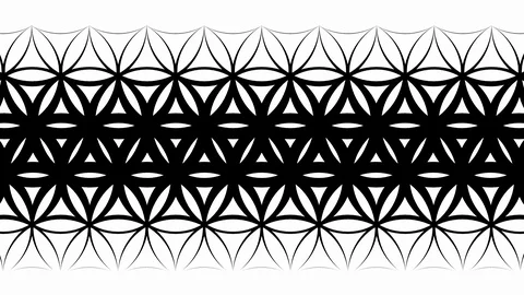 Flower of life animated pattern Stock Footage 97902233