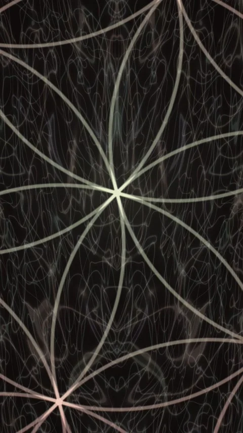 Flower of Life Loop Sacred Geometry Abstract Motion Background Stock Footage 345649303