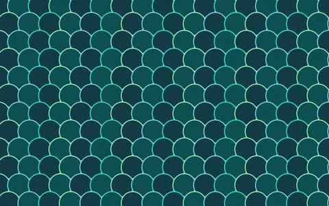 Flower of Life Sacred Geometry Grid in Teal and Turquoise Stock Illustration