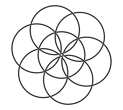 Flower of life vector for background isolated on white background Stock Illustration