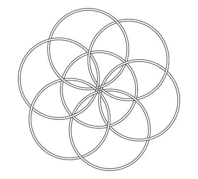 Flower of life vector for background isolated on white background Stock Illustration