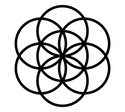 Flower of life vector for background isolated on white background Stock Illustration