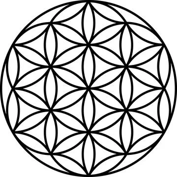 Flower of life vector for background isolated on white background Stock Illustration