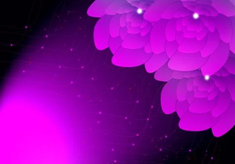 Flower light beautiful abstract background Stock Illustration