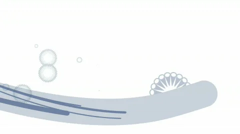 FLOWER LINES BLUE Stock Footage 448793