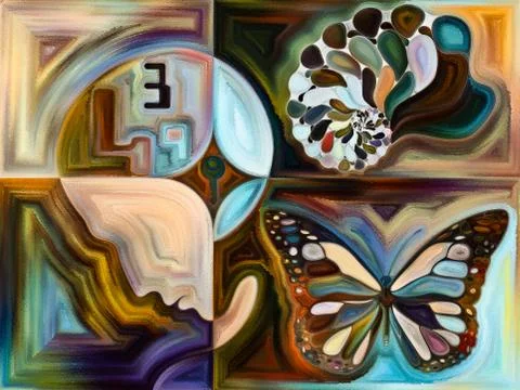 The Flower of Living Canvas Stock Illustration