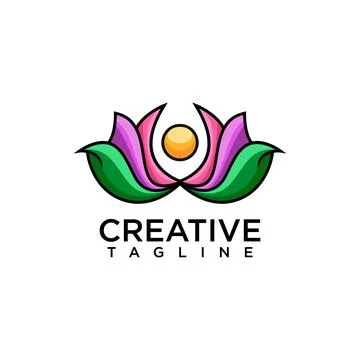 Flower logo Stock Illustration