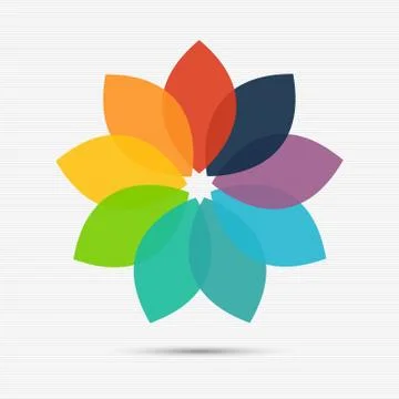 Flower logo template Stock Illustration