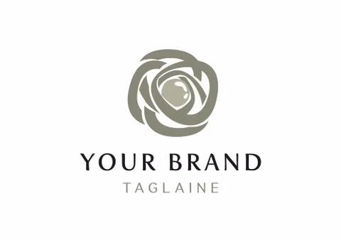 Flower logo template Stock Illustration