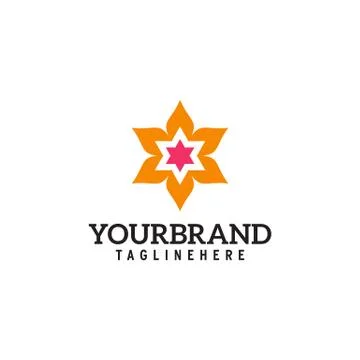 Flower Logo Vector Stock Illustration
