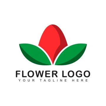 Flower logo Vector Stock Illustration