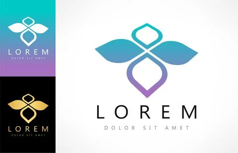 Flower logo vector. Plant design. Stock Illustration