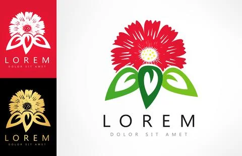 Flower logo vector. Plant design. Stock Illustration