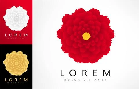 Flower logo vector. Plant design. Stock Illustration